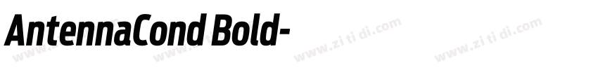 AntennaCond Bold字体转换